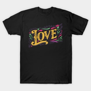 Love- valentines day-big lettering T-Shirt